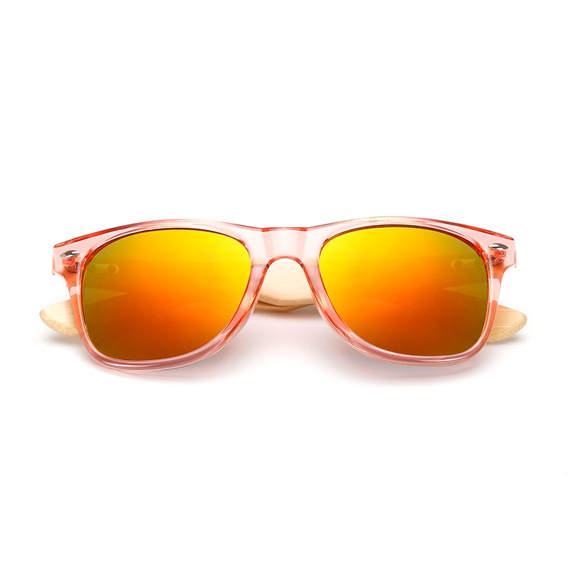 Unisex Colorful Wooden Sunglasses
